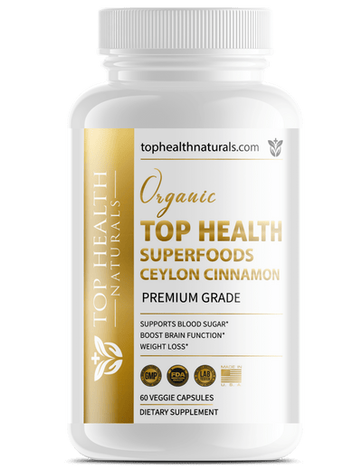 Top Health Organic Superfoods Ceylon Cinnamon - Top Health Naturals