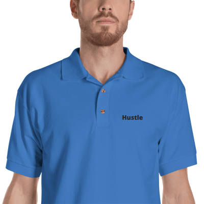 Embroidered Hustle Polo Shirt - Top Health Naturals
