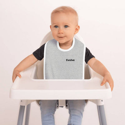 Embroidered (Over the Heart) Evolve Baby Bib - Top Health Naturals