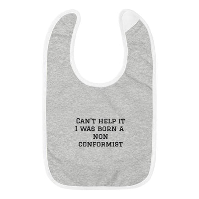 Embroidered Baby Non-conformist Bib - Top Health Naturals