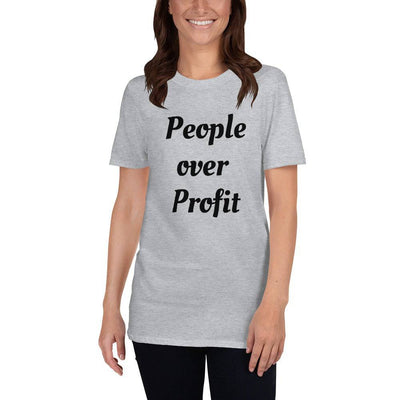 People over Profit Short-Sleeve Unisex T-Shirt - Top Health Naturals